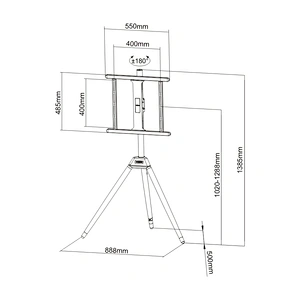 TRIPOD EASEL TV DISPLAY STAND