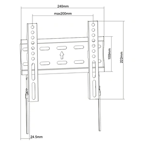 FIXED TV WALL MOUNT WITH SPRING LOCK