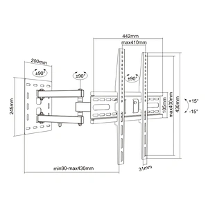 SUPER ECONOMIC ARTICULATING TV WALL MOUNT