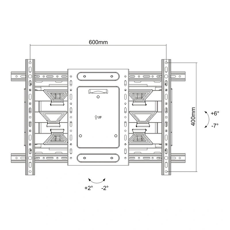 HEAVY-DUTY FULL MOTION TV WALL MOUNT