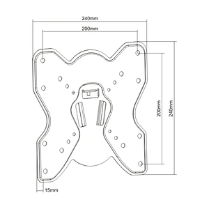 SLIM FIXED TV WALL MOUNT