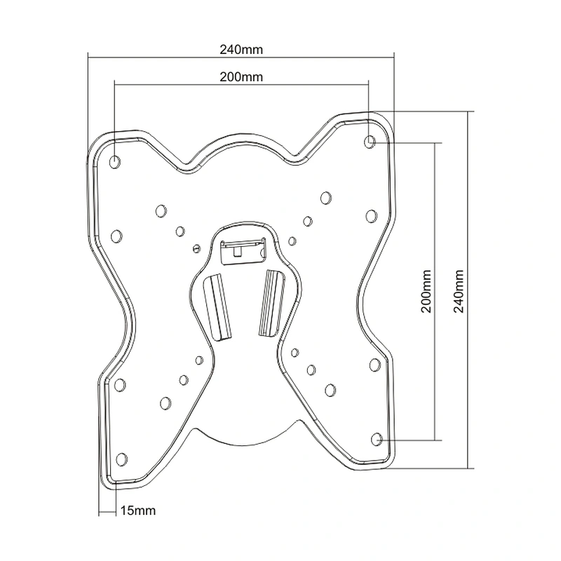 SLIM FIXED TV WALL MOUNT