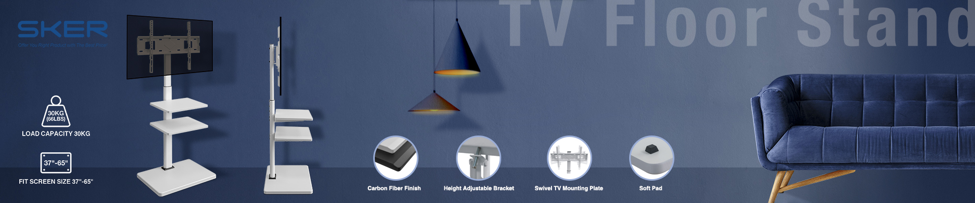 Modern TV Floor Stand