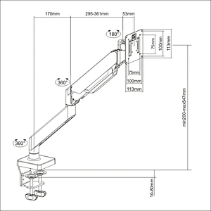 Heavy-Duty Monitor Arm