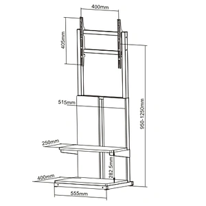 Modern Slim TV Floor Stand