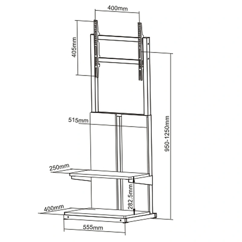 Modern Slim TV Floor Stand