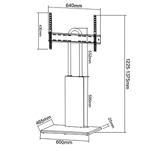 Modern Slim TV Floor Stand
