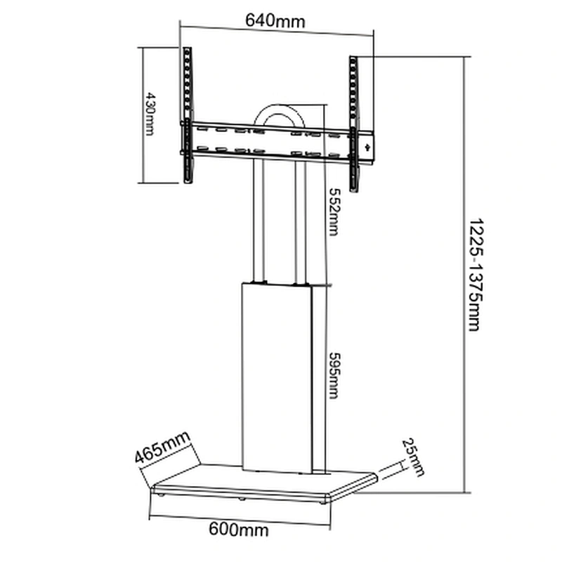 Modern Slim TV Floor Stand
