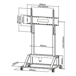 Electric Heavy Duty TV Cart