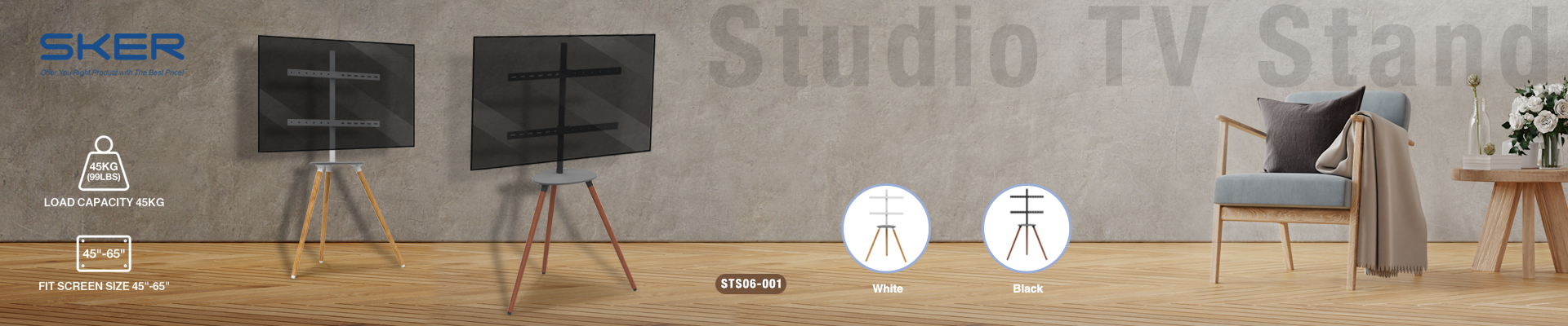 MORDERN SLIM TV STAND-STS06-001