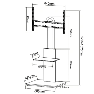 Modern Slim TV Floor Stand