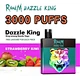 RandM Dazzle King 3000puffs vape,RandM Dazzle King 3000puffs charger