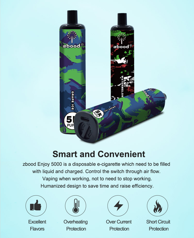 zbood enjoy 5000 puff disposable vape