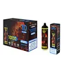 disposable vape, 10000 puffs, nicotine salt, 20ML e-liquid, mesh coil, rechargeable battery, 12 flavors