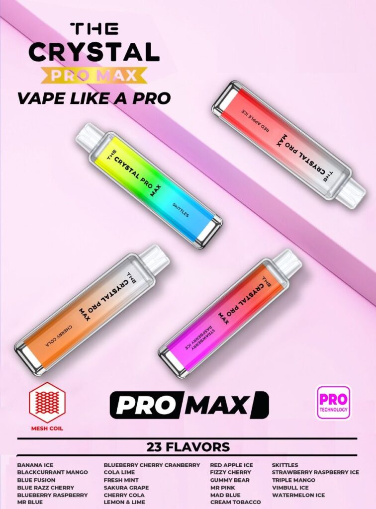 Exploring the Crystal Pro Max 4000 Puff Disposable Vape: Is It Worth the  Hype?