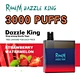 RandM Dazzle King 3000puffs how long to charge,RandM Dazzle King 3000puffs airflow