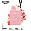 Tastefog disposable vape, Qute 800 puffs, 2.0ML e-liquid capacity, 550mAh battery capacity, variety of flavors, nicotine salt