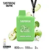 Tastefog disposable vape, Qute 800 puffs, 2.0ML e-liquid capacity, 550mAh battery capacity, variety of flavors, nicotine salt