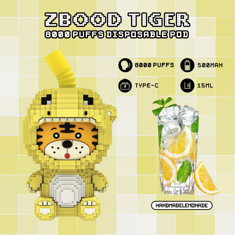 tiger pod 8000 puff