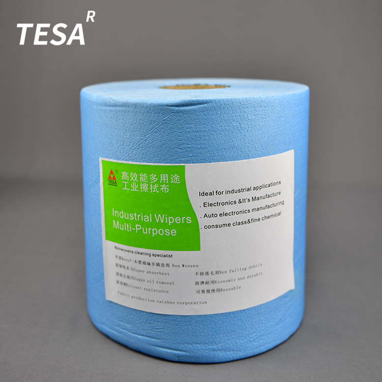 Wood Pulp Polyester WIP-X8003Y Jumbo Roll Industrial Cleaning Wiping Paper Roll