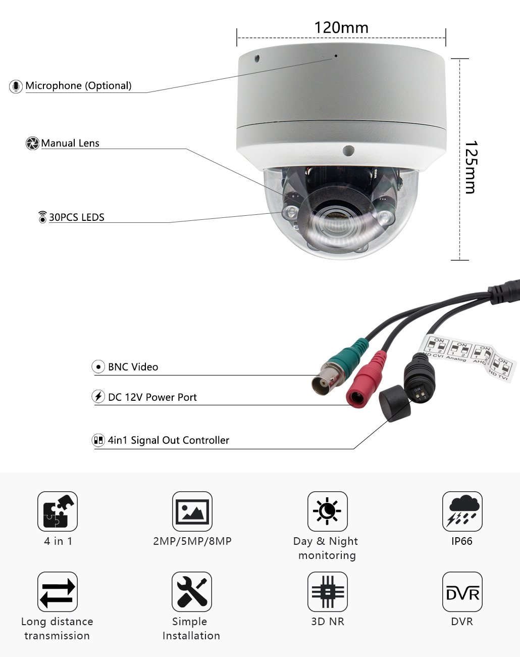8mp cctv camera