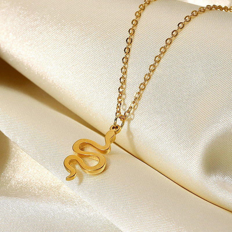 Snake Pendant Chain Stainless Steel Neckalce Factory