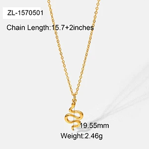Snake Pendant Chain Stainless Steel Neckalce Factory