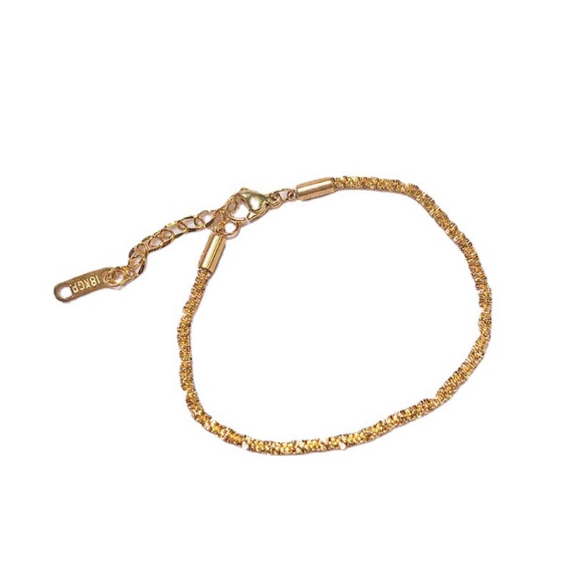 Stainless Steel Twist Simple Bracelet Customize