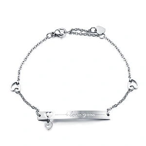 Stainless Steel Rose Gold Rhodium Plated Bracelet