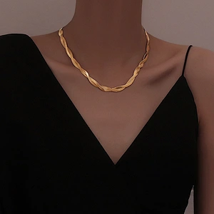 Stainless Steel Cross Wound Necklace Wholesale