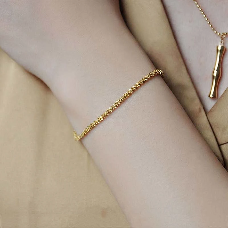 Stainless Steel Twist Simple Bracelet Customize