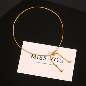 Basic Snake Chain Adjustable Anklet Bracelet Stainless Steel