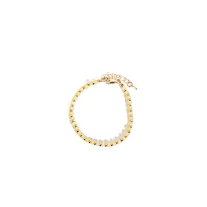 Bohemian Pink Natural Stone Beads Bracelet