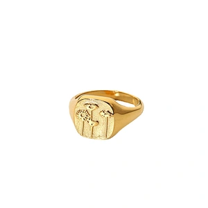 Cheap Stainless Steel Engraved Ring Gold Ring Set Wholesale