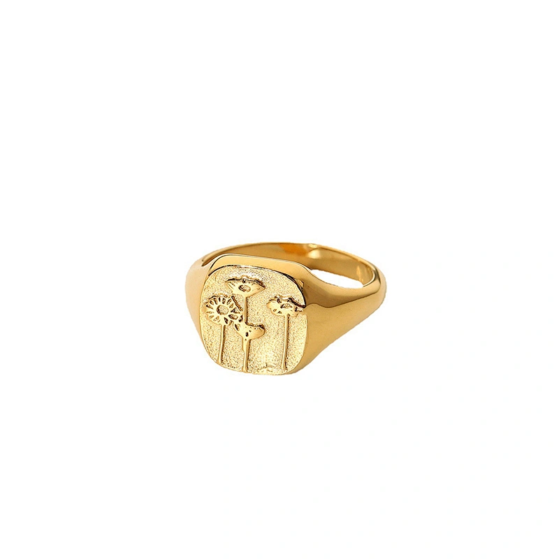 Cheap Stainless Steel Engraved Ring Gold Ring Set Wholesale