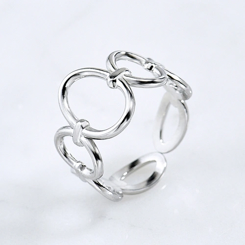 Adjustable Hollow Stainless Steel Rings For Women