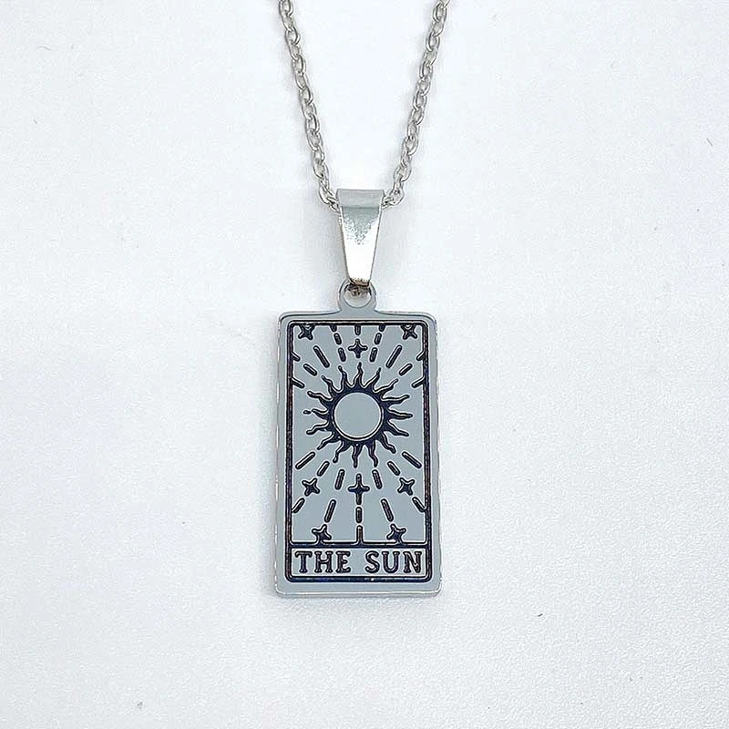 Engrave Tarot Pendant Necklace Custom