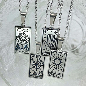 Engrave Tarot Pendant Necklace Custom