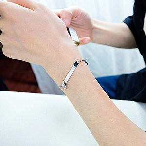 Stainless Steel Rose Gold Rhodium Plated Bracelet