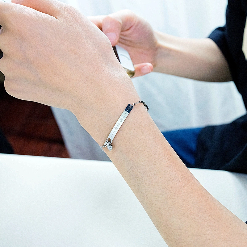 Stainless Steel Rose Gold Rhodium Plated Bracelet