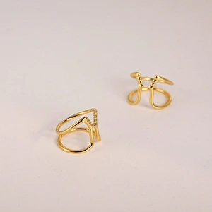 Basic Gemini Face 18K Gold Plated Ring Manufacturer