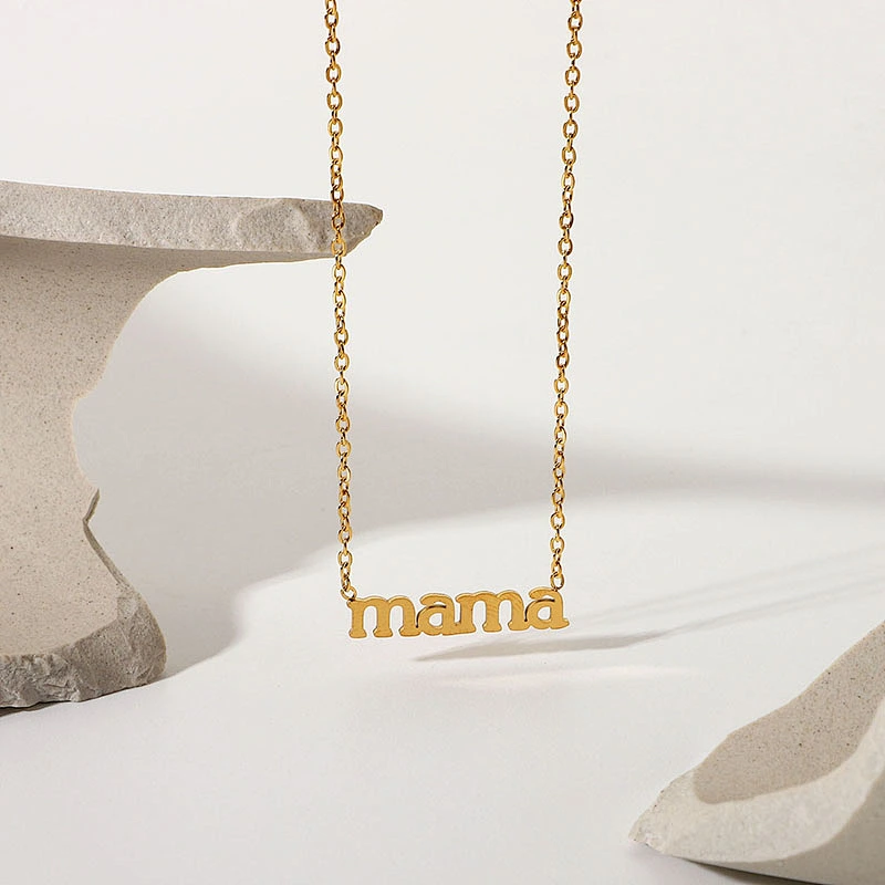 Hot Sale Titanium Steel Letter Pendant Necklace Women