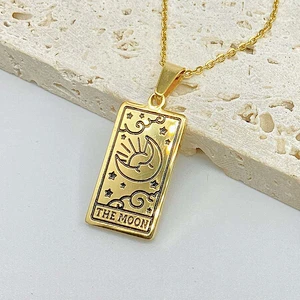 Engrave Tarot Pendant Necklace Custom