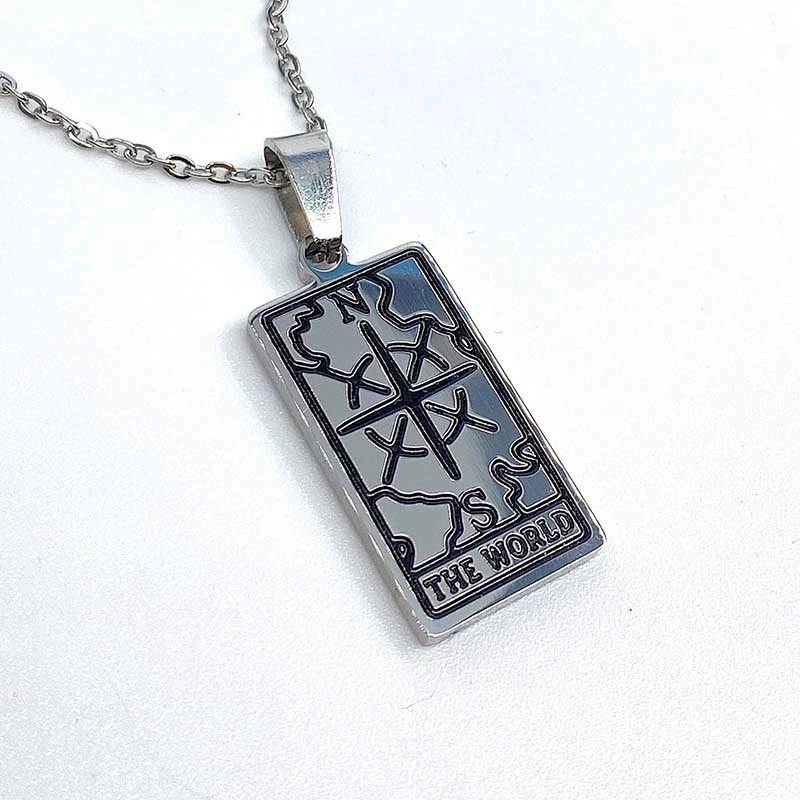 Engrave Tarot Pendant Necklace Custom