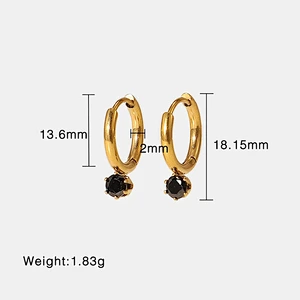 Simple Earrings Jewelry Zircon Pendant Earrings Women
