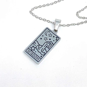 Engrave Tarot Pendant Necklace Custom
