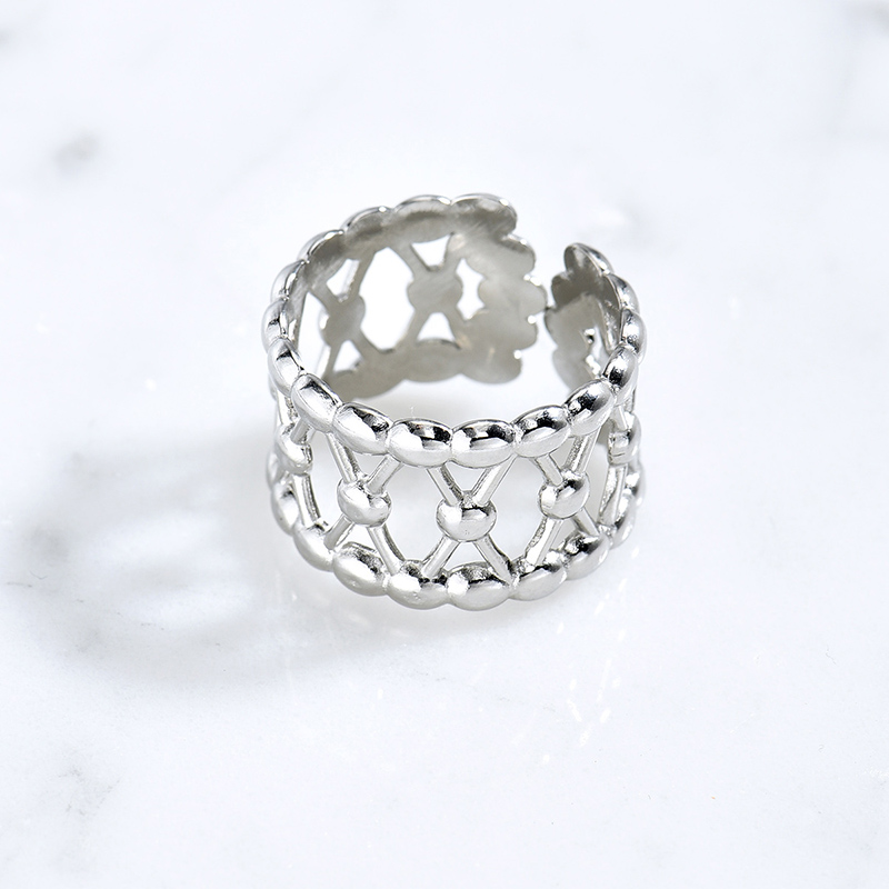 Adjustable Silver Color Steel Rings For Women Manufacturer