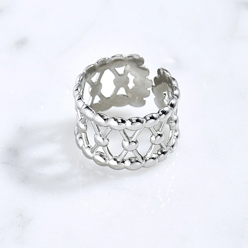 Adjustable Silver Color Steel Rings For Women Manufacturer