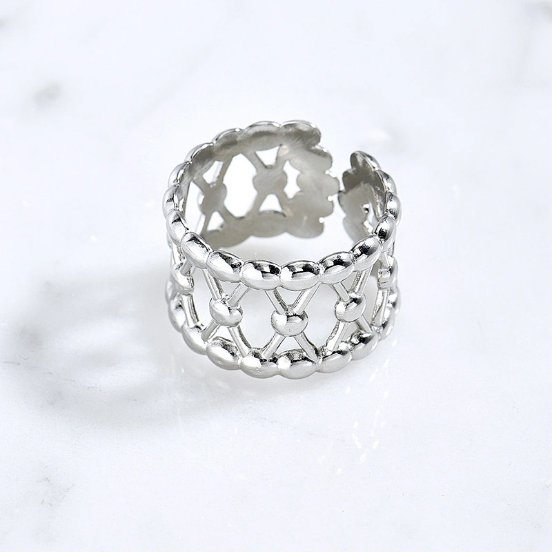 Adjustable Silver Color Steel Rings For Women Manufacturer