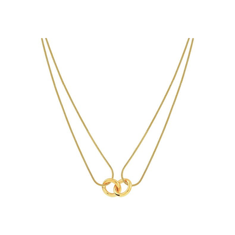 Pvd Plated Double Link Snake Chain Necklace Customized